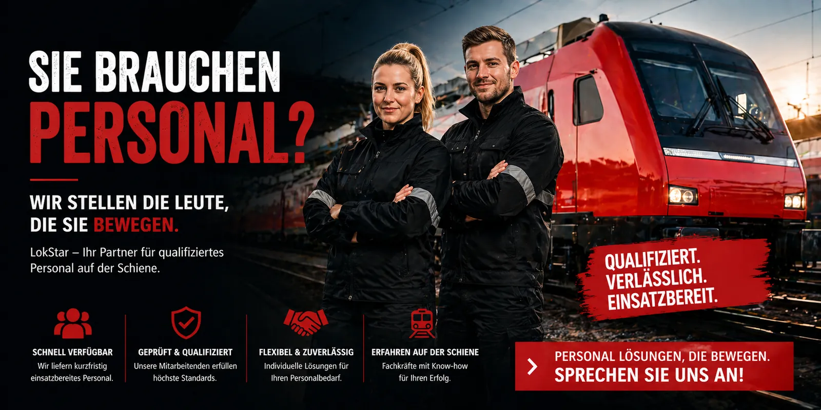 KI-generiertes Bild: Sie brauchen Personal? Wir stellen die Leute, die Sie brauchen.