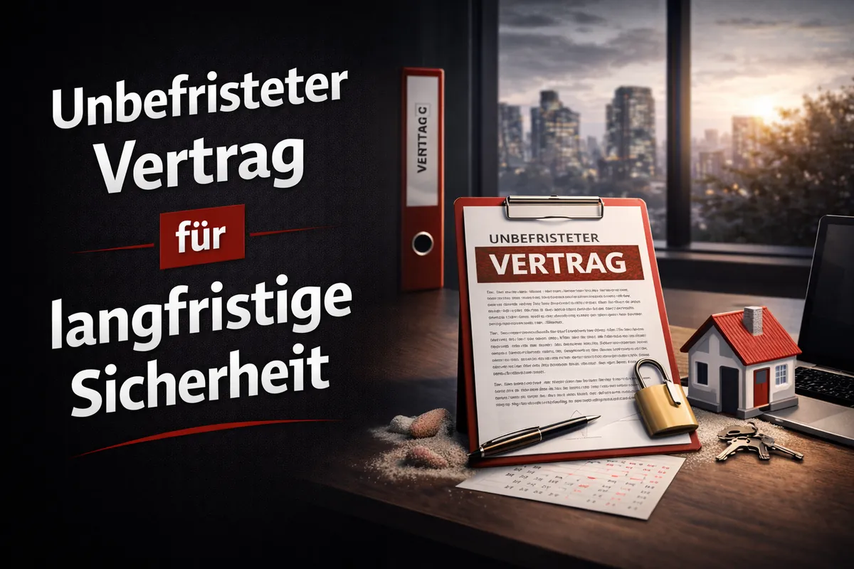 KI-generiertes Bild: Unbefristeter Vertrag für langfristige Sicherheit