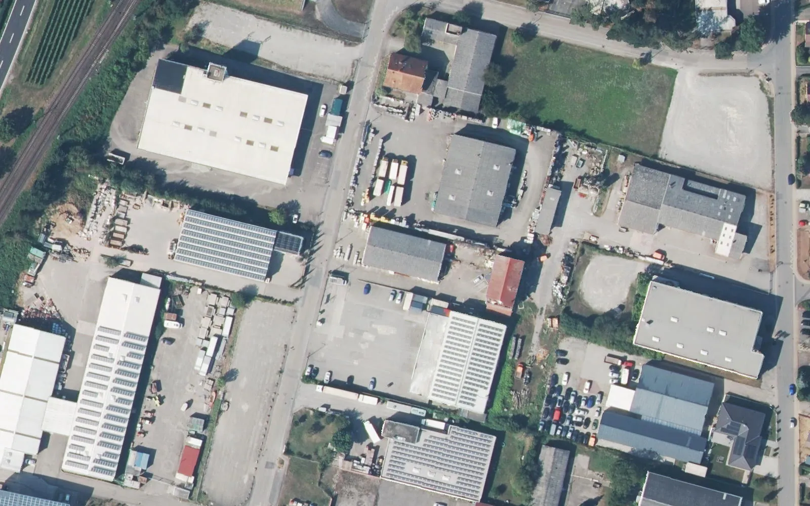 Luftbild der Umgebung des LokStar-Büros, Gottlieb-Daimler-Straße 17 in Gundelsheim