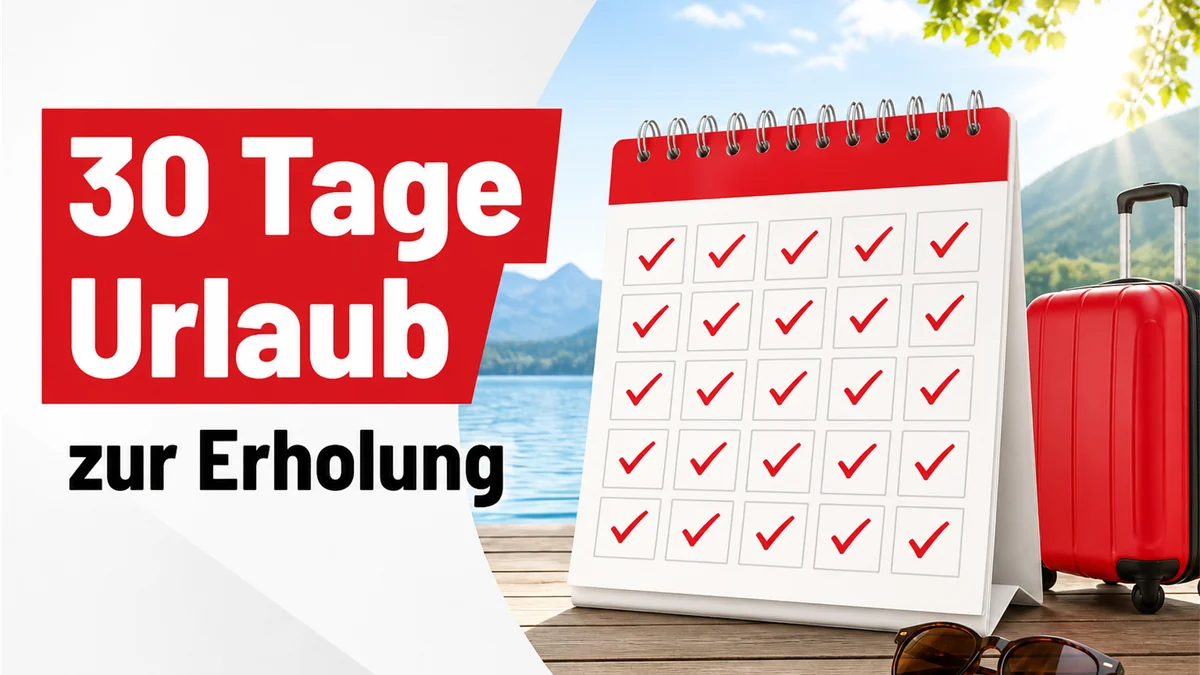 KI-generiertes Bild: 30 Tage Urlaub zur Erholung