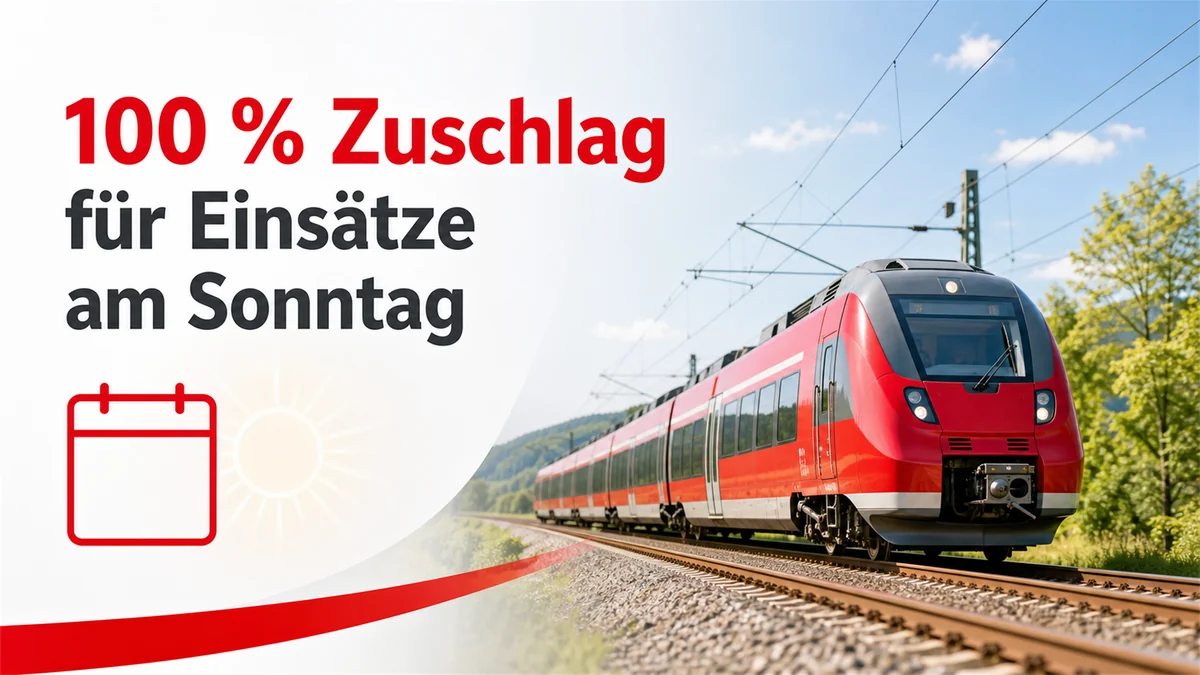 KI-generiertes Bild: 100 % Zuschlag für Einsätze am Sonntag